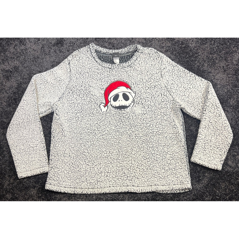 Disney Nightmare Before Christmas Jack Skellington Sherpa Pullover Sleepwear XL